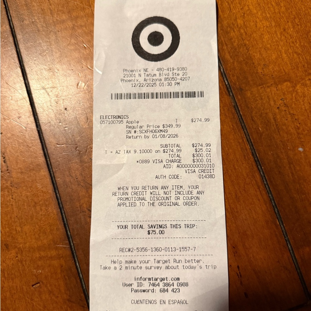 NIB iPad 128GB (A16) Model A3354 with OtterBox Case, screen protector + stylus! - Picture 11 of 11